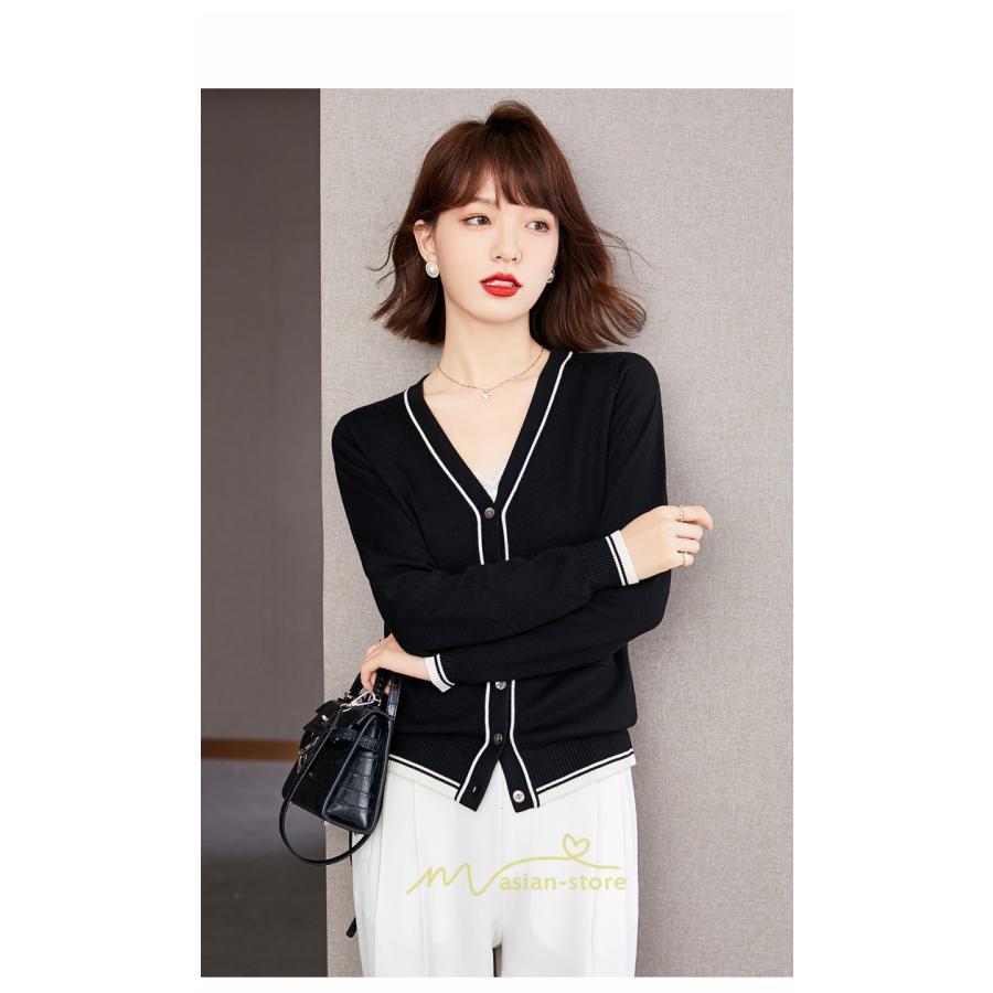 ニット・セーター | カーディガン レディース ニット 春 秋 長袖 トップス 50代 40代 30代 20代 可愛い カジュアル おしゃれ キレイめ お出かけ あったか ポケット 着痩せ