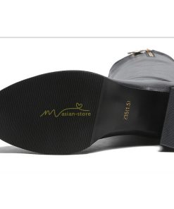 ロングブーツ | ブーツ ヒール カジュアル レディース 靴 シューズ お出かけ 秋冬 ロング丈ブーツ ジョッキーブーツ 太ヒール 春秋冬 大人 黒靴 美脚