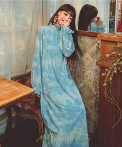 マキシ | ワンピース 大人ワンピース ロングワンピース マキシワンピース レディース 長袖 ゆったり 上品 体型カバー エレガント 結婚式 二次会 ドレス フランス風