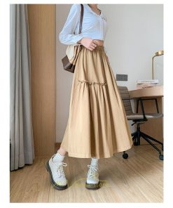 スカート | フレアロング レディース ボトムス ロングAライン ミモレ丈 かっこいい ハイウエスト オシャレ キレイめ 着痩せ