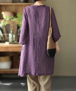 カーディガン | レディース リネン 麻混 ロング 春 秋 ゆったり 7分袖 40代 50代 無地 4色 冷え防止 透け感 羽織 初秋 30代 秋大きいサイズ 20代