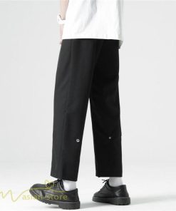 チノパン | ワイドパンツ メンズ カジュアルパンツ 夏新作 黒 アンクルパンツ ガウチョ パンツ 体型カバー 着痩せ 上品 3XL ビジネス 大きいサイズ サマーパンツ オフィス
