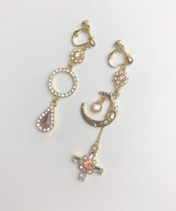 その他アクセサリー | 大ぶりピアス イヤリング ロングピアス レディース アシンメトリー 揺れる キラキラ