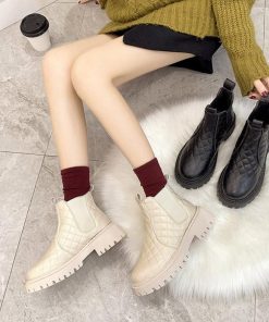 ショートブーツ | 韓国 サイドゴアブーツ ショート 暖かい