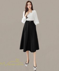 スカート | ロング丈 ボトムス レディース デイリー 上品 20代30代40代50代 カジュアル 通勤通学 お出かけ 着痩せ 夏物 韓国風 エレガント 体系カバー