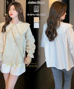 シャツ・ブラウス | ブラウス シャツ レディース 40代 上品 ブラウス きれいめ 通勤 OL ビジネス ゆったり 韓国ファッション カジュアル 2022 20代30代 夏物 着回し お出かけ 激売れ
