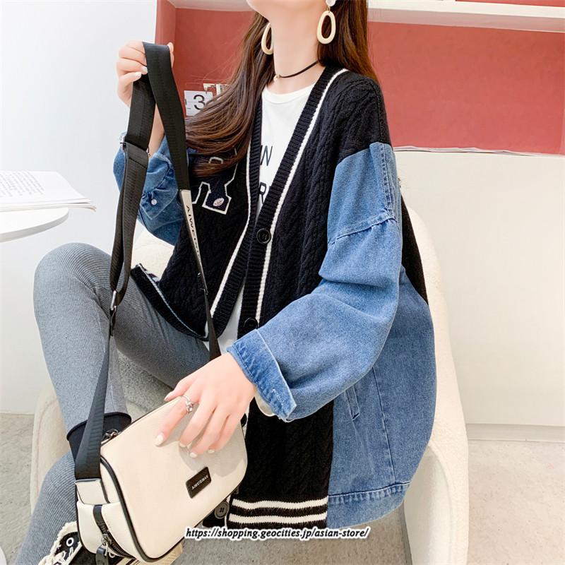 コート・ジャケット | ジャケット レディース 長袖 トップス デニムジャケット 切り替え デニム アウター デザイン おしゃれ カジュアル 2022 秋 送料無料 冬