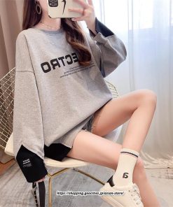 パーカー | トレーナー レディース スウェット 大きいサイズ 韓国 トップス 長袖 おしゃれ 秋冬 送料無料 プルオーバー ゆったり トップス クルーネック Tシャツ