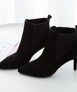 ショートブーツ | ショート丈 パーティー ブーティー ブーツ ハイヒール レディース スエード ファッション靴