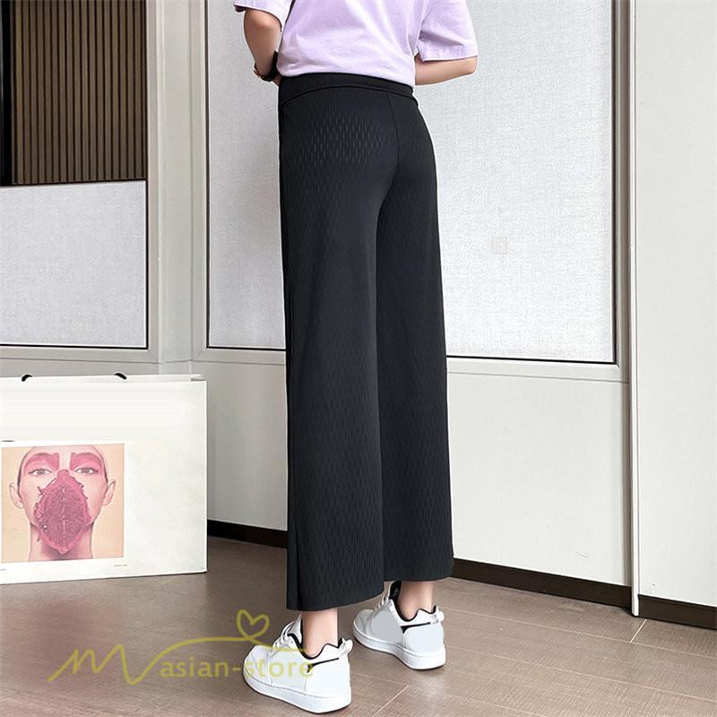 パンツ レギンス | マタニティ パンツ レディース 着痩せ 上品 マタニティウェア ローウエスト ワイドパンツ マタニティパンツ 妊婦服 夏服 薄手 サマーパンツ お出かけ 9分丈 夏