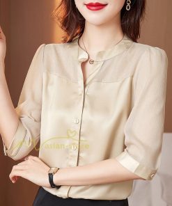 ｔシャツ・カットソー | Tシャツ レディース 7分袖 七分袖 カジュアル おしゃれ 女性用 シンプル 無地 ブラック ブラウス 通勤 フェミニン 20代30代40代50代 シフォンシャツ エレガント