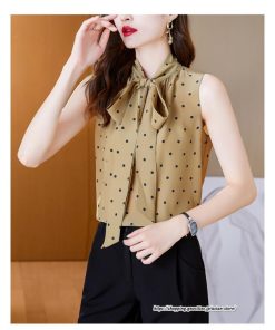 キャミソール タンクトップ | タンクトップ ドット柄 レディース 秋 秋服 レイヤード インナー ノースリーブ 重ね着 とろっと滑らかな肌触りの落ち感素材 しわにくい リボン ベーシック