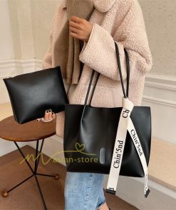 女性用バッグ | トートバッグ レディース A4 大容量 手提げ 鞄 おしゃれ PUレザー 通勤通学 無地 シンプル オフィス 上品 20代30代40代 お出かけ ビジネスバッグ ポーチ付き