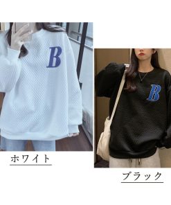 Tシャツ・カットソー | スウェット 英字ロゴ トレーナー 長袖