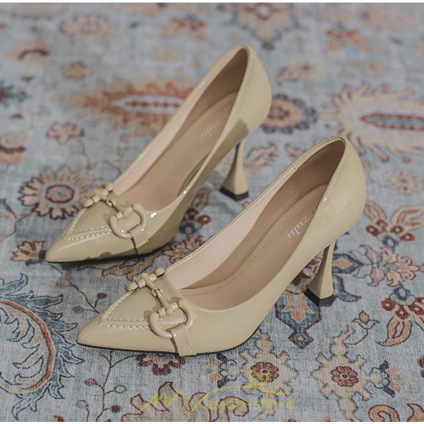 パンプス | 痛くない ポインテッドトゥ エナメル 疲れにくい 黒 緑 ベージュ パーティー 走れる 大人 春夏レディース 通勤 シューズ デート エレガント お仕事