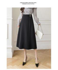 スカート | ボトムス ロング丈 ミモレ丈 Aライン 楽 大人 きれいめ 20代 30代 40代 通勤 上品 ビジネス オフィス 高見え 冬 2022新作 着痩せ 脚長効果 秋