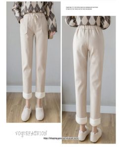 チノ・テーパード・ジョガー・スキニーパン | パンツ レディースパンツ レディース 9分丈 カジュアル 裏起毛 シンプル ゆったり リラックス トレンド かわいい おしゃれ お出かけ デイリー  楽ちん デート