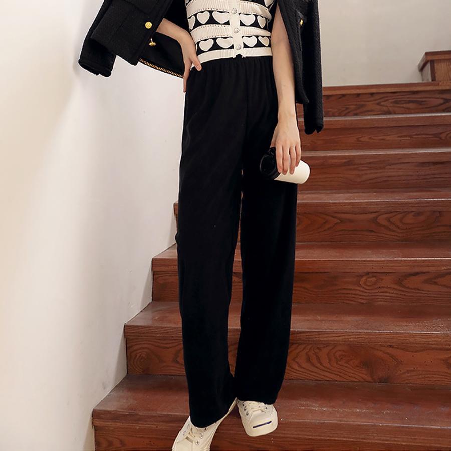 ワイドパンツ | セミハイウエスト 美脚