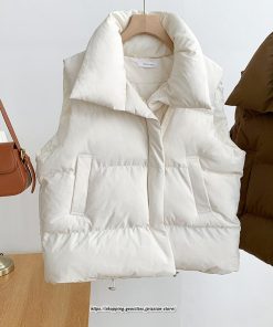 コート・ジャケット | アウター ダウンベスト ベスト ノーカラー レディース おすすめ シンプル 軽量 あったか 防寒 細身 コットン 2022新作 アウター 秋冬 着痩せ