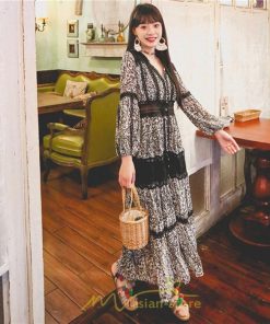 マキシ | マキシワンピース レディース ロングワンピース 大人 黒 Vネック 着痩せ フランス風 上品 高品質 きれいめ シフォン レース 人気 パーティー 二次会 夏秋新作