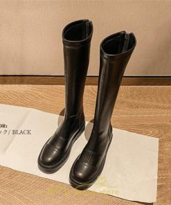 ロングブーツ | レディース ブーツ レディース かっこいい 女性 靴 シューズ 合皮レザー 歩きやすい 美脚 カジュアル 通学 おしゃれ インソール 通勤 2022