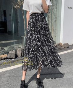 スカート | ロング 秋 花柄 柔らか ボトムス レディース ロングマキシ丈 シンプル 無地 カジュアル 着痩せ コーデ 春 30代 50代 秋20代 シフォン 40代 夏