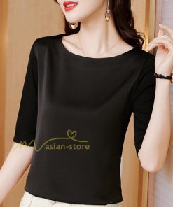 ｔシャツ・カットソー | トップス Tシャツ レディース 春 夏 秋 半袖 クルーネック 無地 プルオーバー オシャレ Tシャツ 着痩せ 20代30代40代50代 上品 お出かけ カジュアル エレガント