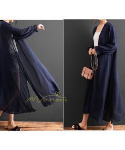 カーディガン | ロング 薄手 アウター 長袖 ロングきれいめ 紫外線対策 サマー ゆったり シフォン 韓国ファッション 20代30代40代50代 冷房対策
