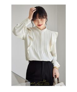 シャツ・ブラウス | ブラウス レディース オフィス 白 フォーマル 長袖 おしゃれ シャツ カジュアル 制服 レギュラー 着回し フリル 秋服 オフィス OL 送料無料 キレイめ 通勤