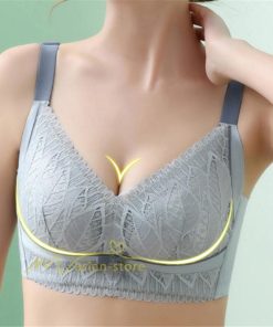 ショーツ | 胸 小さく 見せる ブラ 大きいサイズ クラッシィワイヤレスブラ ボタニカルレース ブラジャー フルカップ 20代30代40代50代60代 ノンワイヤー 補正 上品 下着