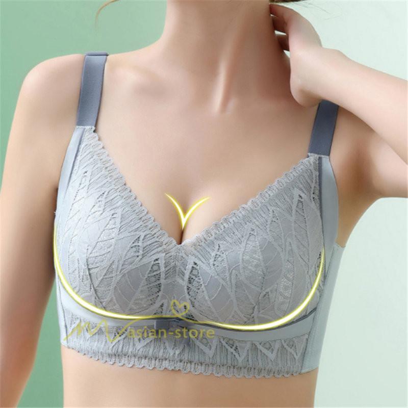 ショーツ | 胸 小さく 見せる ブラ 大きいサイズ クラッシィワイヤレスブラ ボタニカルレース ブラジャー フルカップ 20代30代40代50代60代 ノンワイヤー 補正 上品 下着