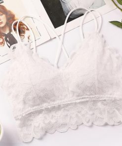 キャミソール | ナイトブラ チューブトップ ノンワイヤー カップ付き バッククロス ブラトップ 総レース レディース