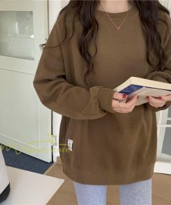 パーカー | トレーナー レディース シンプル 秋冬コーデ 長袖トレナー タグ 可愛い トップス 丸首 20代 30代 フリーサイズ ゆったり 体型カバー 40代 50代 Tシャツ