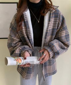 ジャケット・ブルゾン | チェック柄シャツ 裏ボア ジャケット秋冬