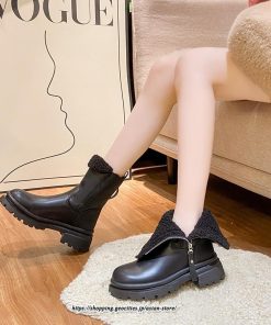 ブーツ | ムートンレディース 靴 裏ボア 裏起毛 シューズ サイドジップ 秋冬 暖か 防寒 疲れない 20代30代40代50だい 歩きやすい ファスナー 痛くない