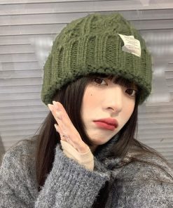 ニット帽 | ケーブル編み ニット帽子 レディース秋冬