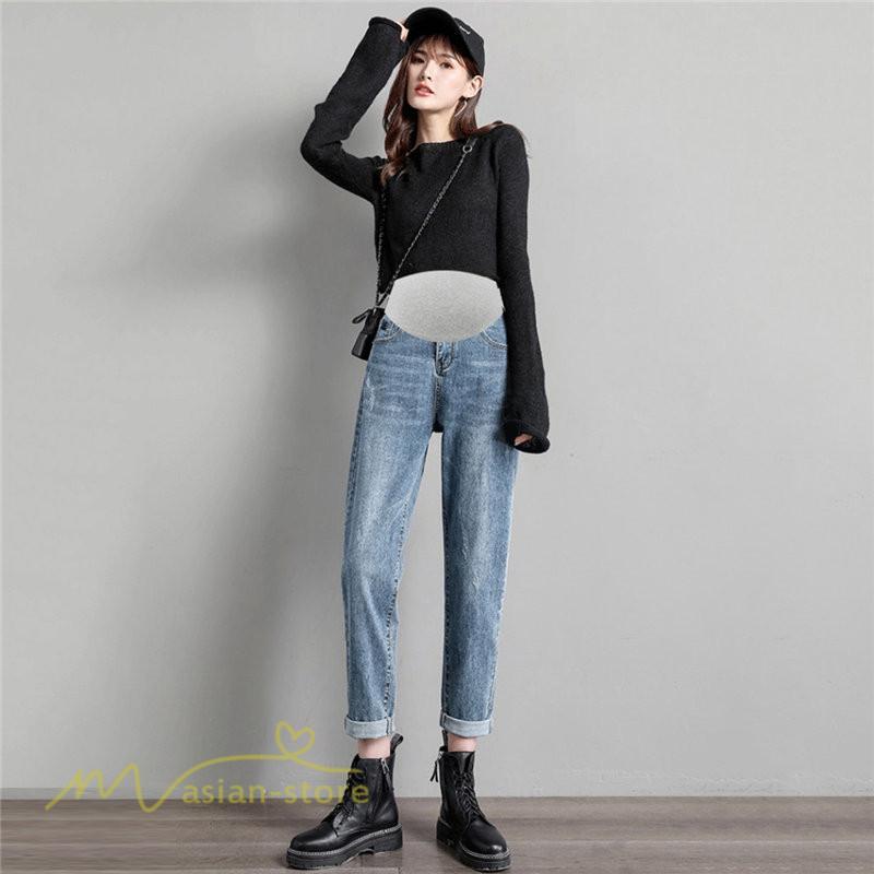 パンツ レギンス | マタニティ パンツ レディース ボトムス デニムパンツ ジーンズ デニム テーパードパンツ マタニティパンツ ロングパンツ 大きいサイズ ウエスト調整 春