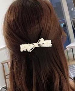 その他アクセサリー | リボンバレッタ 髪飾り ヘアアクセサリー