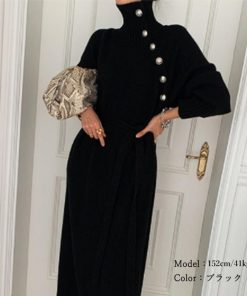 ドレス | ニットワンピース 長袖 レディース 秋冬