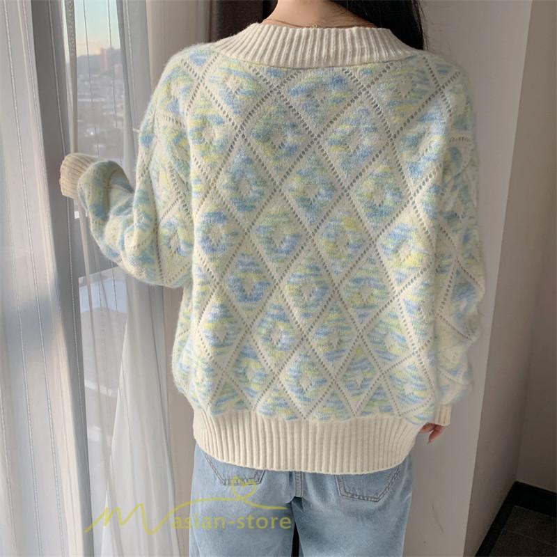 カーディガン | 2022秋冬ニットアウター レディース ニットニット セーター 長袖 羽織り フロントボタン 可愛い トップス 通学通勤 20代40代