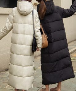 トレンチコート | フード付きキルティングコート レディース