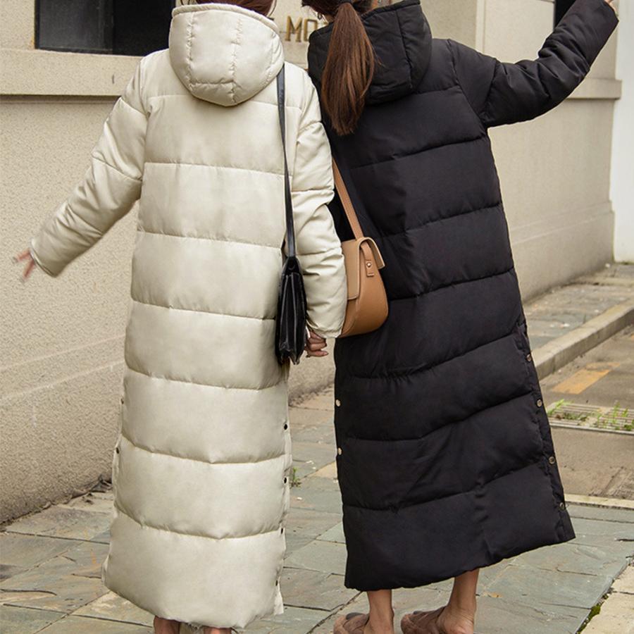 トレンチコート | フード付きキルティングコート レディース