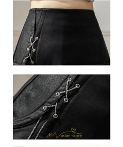 スカート | レディース ミニインパンツ 合皮 ミニ韓国ファッション 脚長 かわいい おしゃれ ミニスカ レザーセクシー 秋冬 おしゃれ