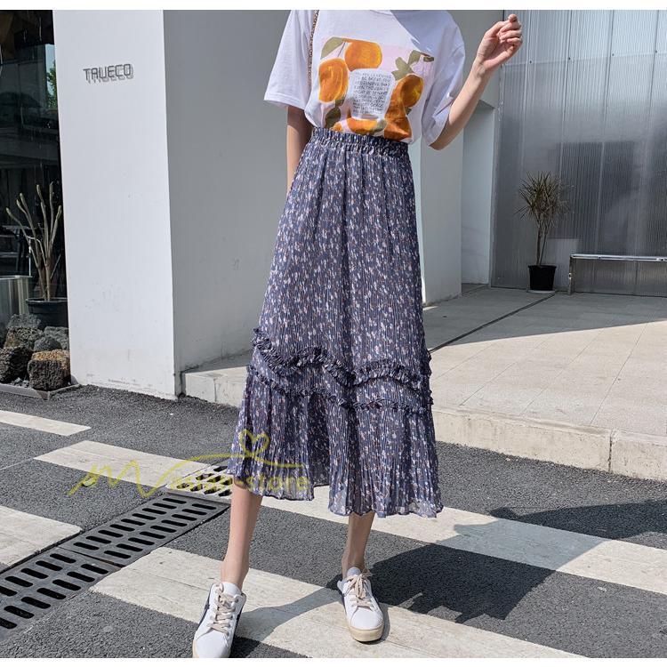 スカート | ロング 秋 花柄 柔らか ボトムス レディース ロングマキシ丈 シンプル 無地 カジュアル 着痩せ コーデ 春 30代 秋20代 40代 50代 夏物 夏