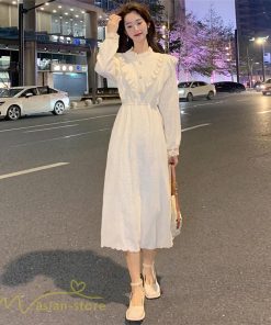 ミディアム | 長袖ワンピース 春 レディース スプリングワンピース Aライン 秋 ワンピース 上品 20代 30代 40代 韓国風 きれいめ 大きいサイズ 気質 おしゃれ 日常感