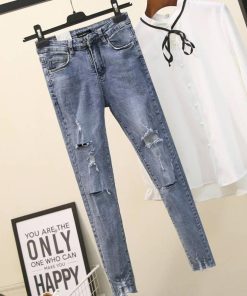 スキニーパンツ | ダメージジーンズデニムスキニーパンツ