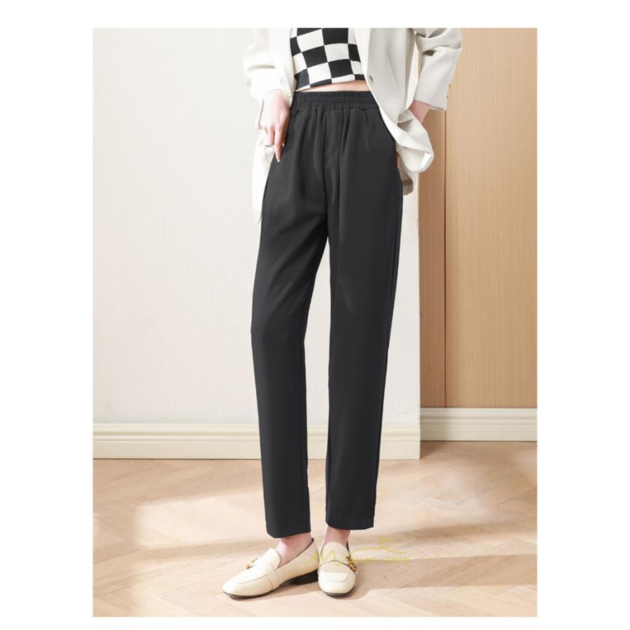 スラックス | スラックスパンツ レディース 九分丈 通勤 ストレートズボン ボトムス ビジネス おしゃれ オフィス フォーマル 美脚 ハイウエスト OL 着痩せ 就職