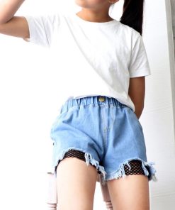 (子供)その他 | キッズ ダメージ デニムショートパンツ