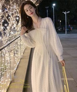 ミディアム | ワンピース レディース Aラインワンピース 着痩せ 上品 長袖ワンピース 春 秋 新作 スプリングワンピース 韓国風 20代 40代 お出かけ ゆったり 通学 30代 通勤