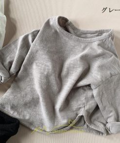 衣装 服 | 子供服 キッズ 無地 長袖Ｔシャツ コットン Tシャツ 男の子 女の子 韓国こども服 ベビー服 春 男女兼用 ナチュラル 冬 カジュアル 秋